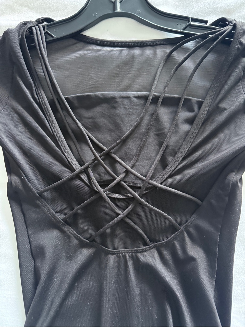 Mirella Black Dance Leotard, NWOT